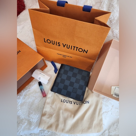 Louis Vuitton Bifold Wallet Damier Graphite Portefeuille Florin